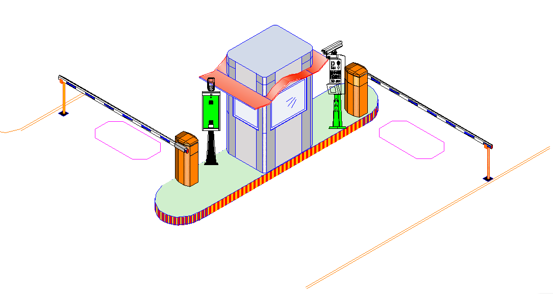 车牌识别系统安装示意图
