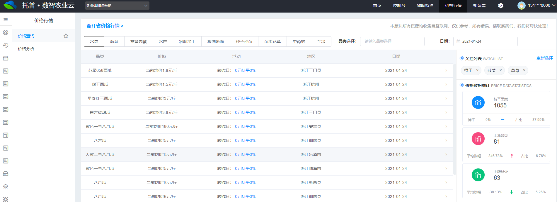智慧农业项目方案:种植基地数字云平台建设