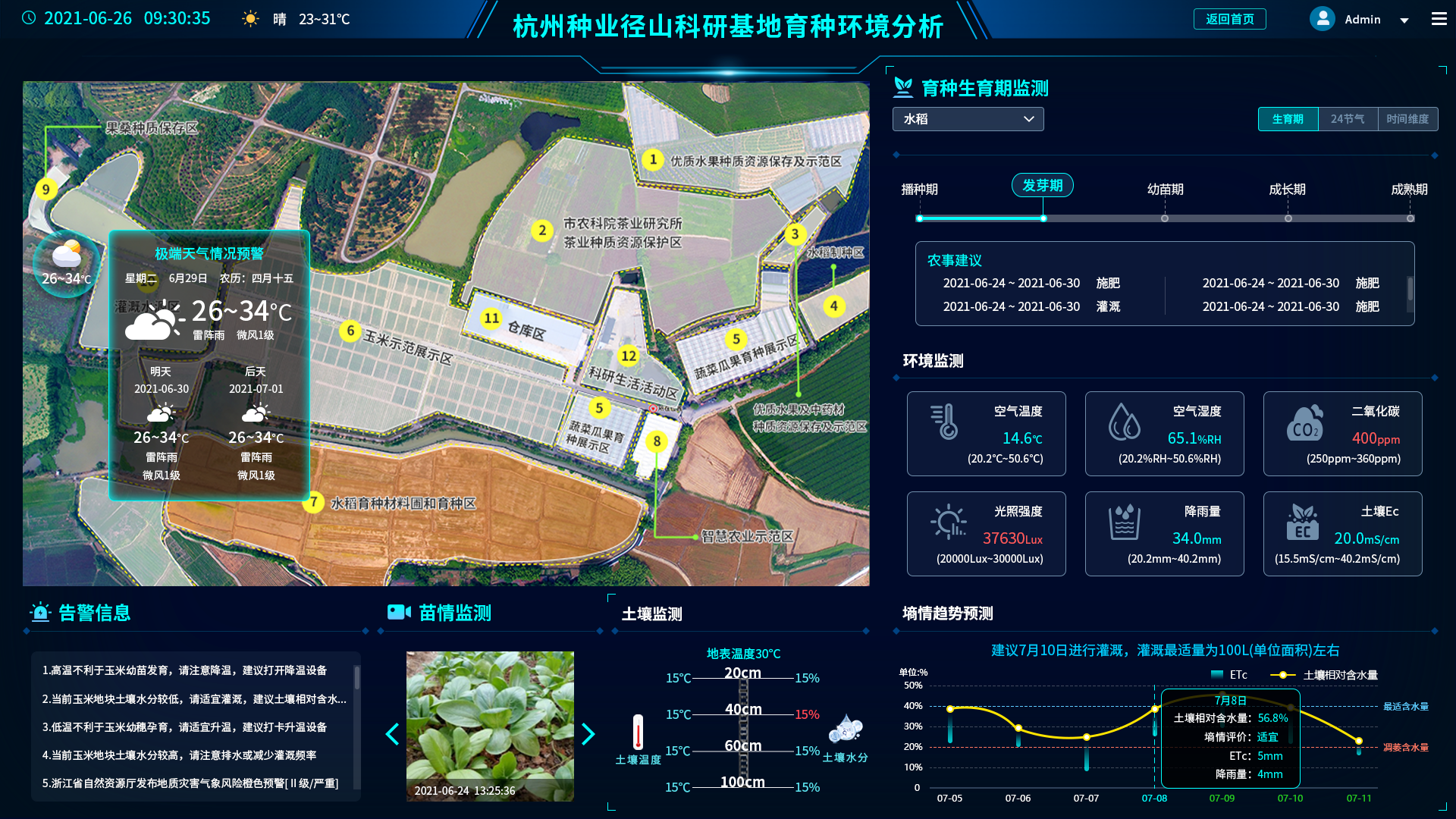 智慧农业项目方案:种植基地数字云平台建设