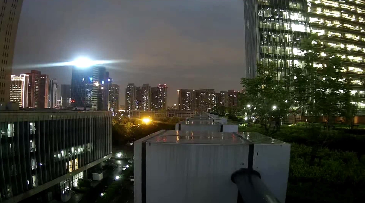 大楼监控画面