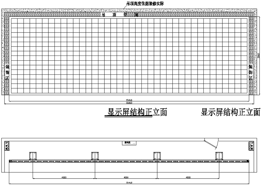 显示屏平面结构图