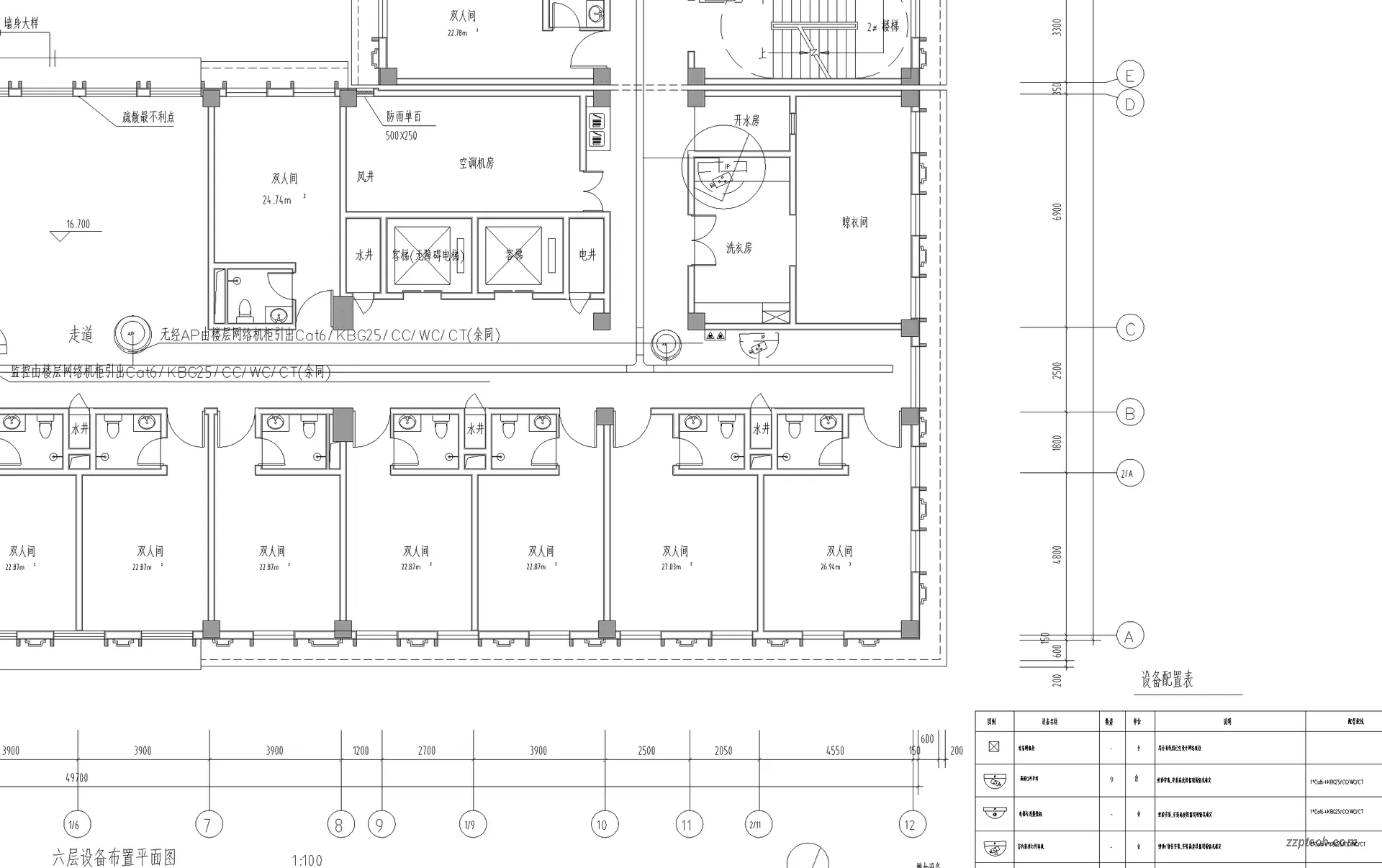 某学校弱电智能化施工图（平面图、系统图、大样图 & 清单）