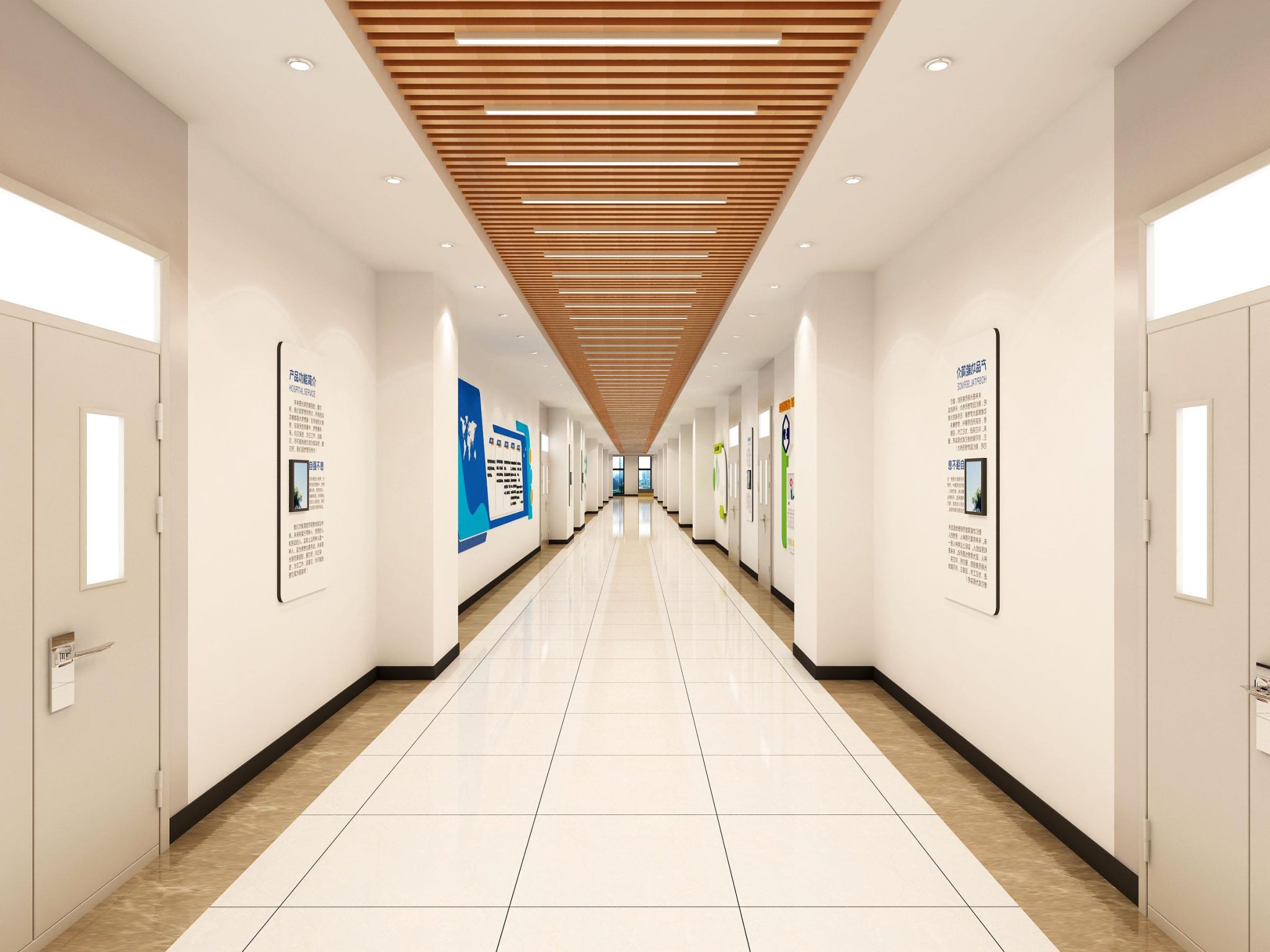 一组精美渲染图：智慧教室、精品教室与校园文化长廊设计参考