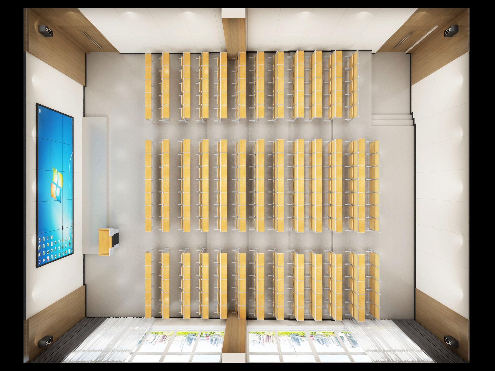 一组精美渲染图：智慧教室、精品教室与校园文化长廊设计参考