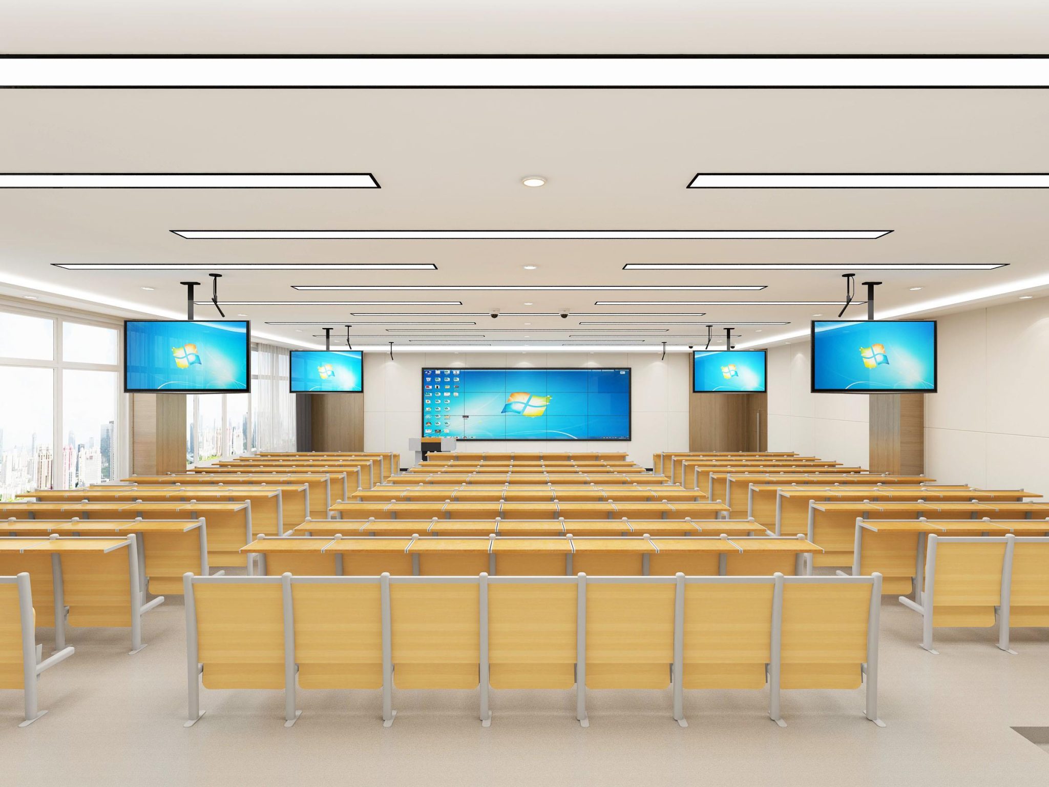 一组精美渲染图：智慧教室、精品教室与校园文化长廊设计参考