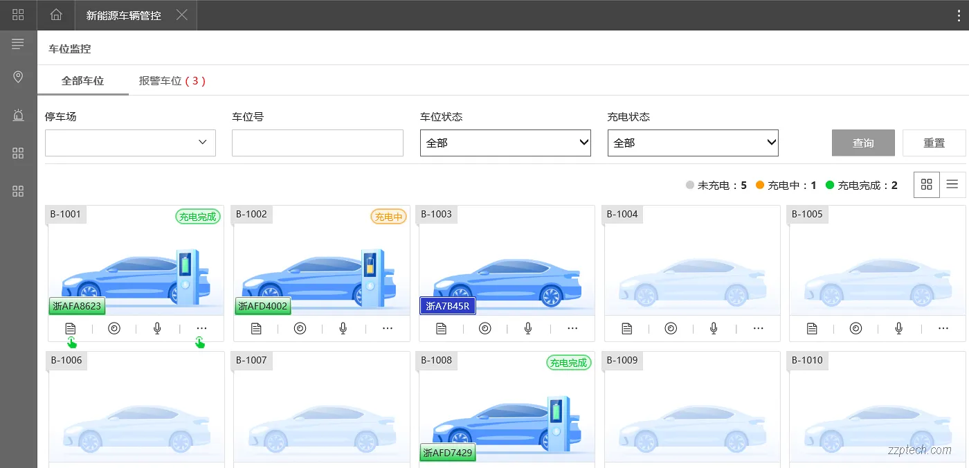 新能源充电泊位管理系统解决方案（充电车位管理系统）