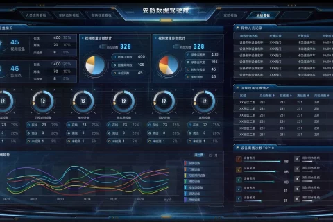 综合安防系统的数据可视化看板有哪些功能？