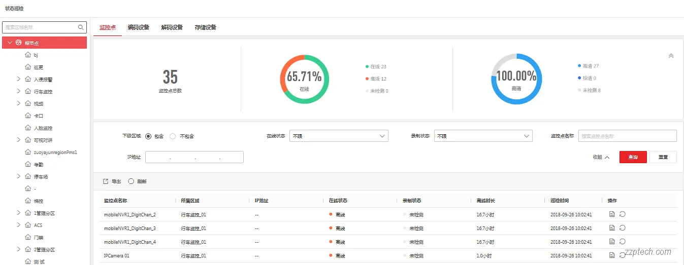 海康威视综合安防系统运维管理系统功能简介（视频监控运维）