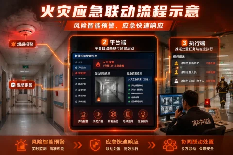 医院安消一体化平台方案：安防消防融合与应急联动