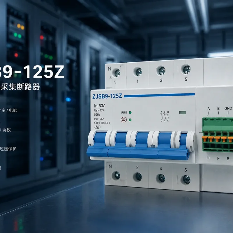 智能断路器 ZJSB9-125Z 系列：RS485 通信，适用于用电监测与远程控制